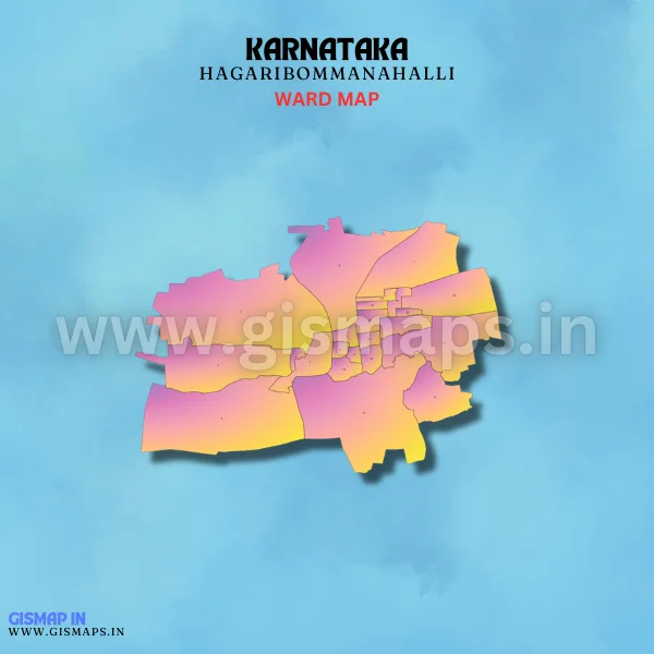 Hagaribommanahalli Ward Map (Karnataka)